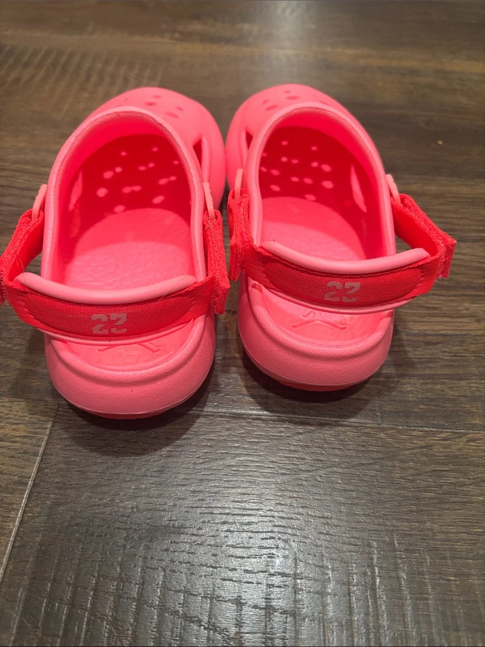 Jordan Kids' Pink Slip-On Sandals with Heel Strap